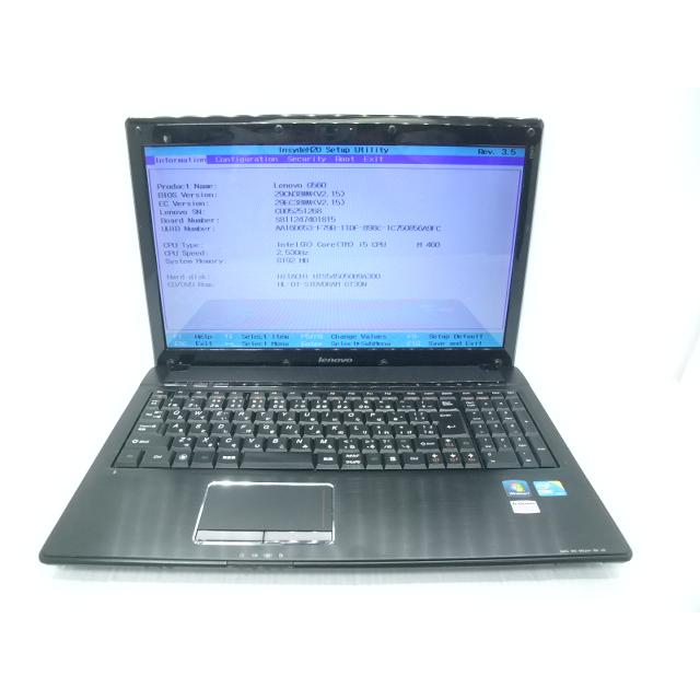 中古 ノートパソコン Lenovo G560 0679 Corei5-460M/8GB-MEM/500GB-HDD