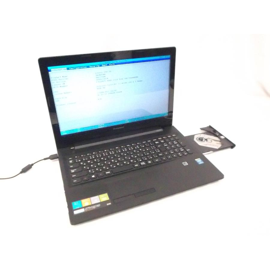 中古 ノートパソコン Lenovo G50-70 80DY59425979 Core i3 4030U /4GB-MEM/500GB-HDD/DVDマルチ/15.6インチ/OS無し/BT消耗/難あり品※キーボード不良｜akiba-yushop｜02