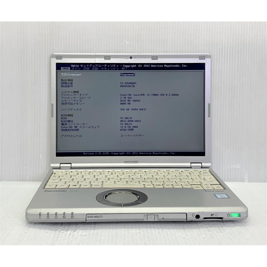 Panasonic CF-SZ6RDQVS i5-7300U モバイルPC Let's note PANASONIC Let'sNote CF-SZ6RDQVS Core i5 7300U 2.60GHz