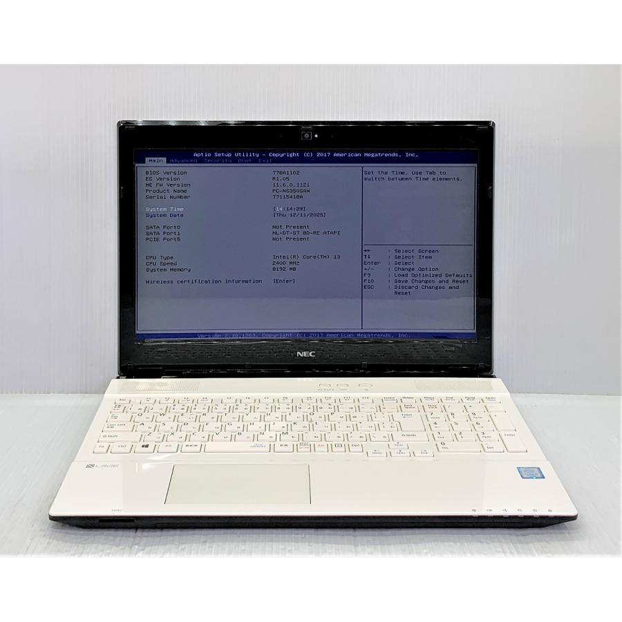 LaVie Note Standard 中古 ノートパソコン NEC LAVIE NS350/GAW PC