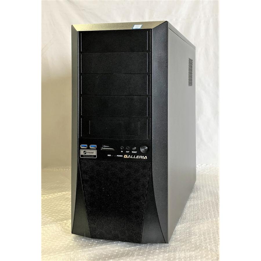 GALLERIA デスクトップPC本体 タワー型 中古 GALLERIA（サードウェーブ） 中古 ミドルタワーゲーミングデスクトップ