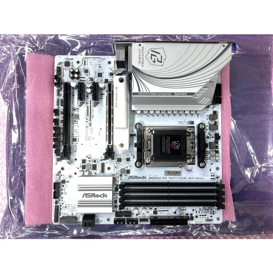 ASRock B650M PG Riptide WiFi White ジャンク ASRock（アスロック） 中古 ジャンクマザーボード Asrock B650M PG