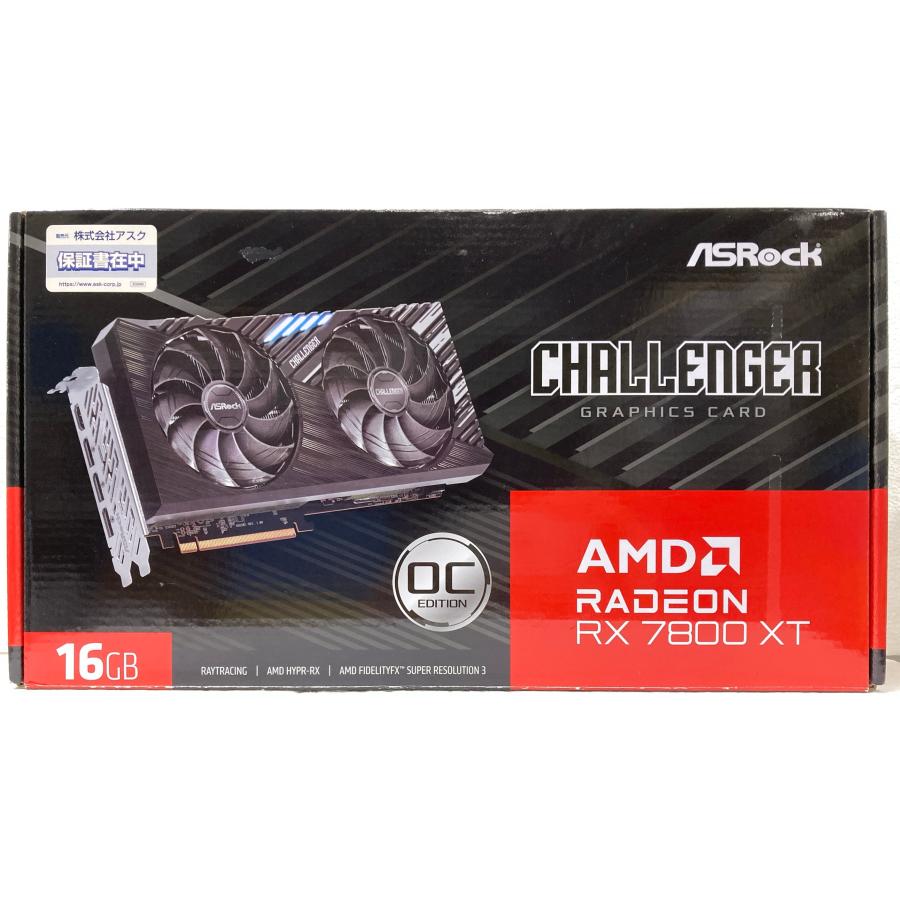 【中古】RX7800xt Challenger 16GB OC【ASRock製】 中古】ASRock Radeon RX 7800 XT Challenger 16GB OC RX7800XT