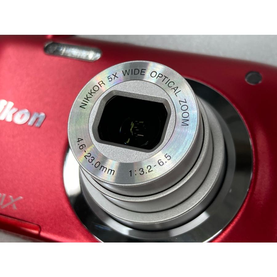 COOLPIX A 中古 コンパクトデジタルカメラ Nikon A100 レッド 2005万