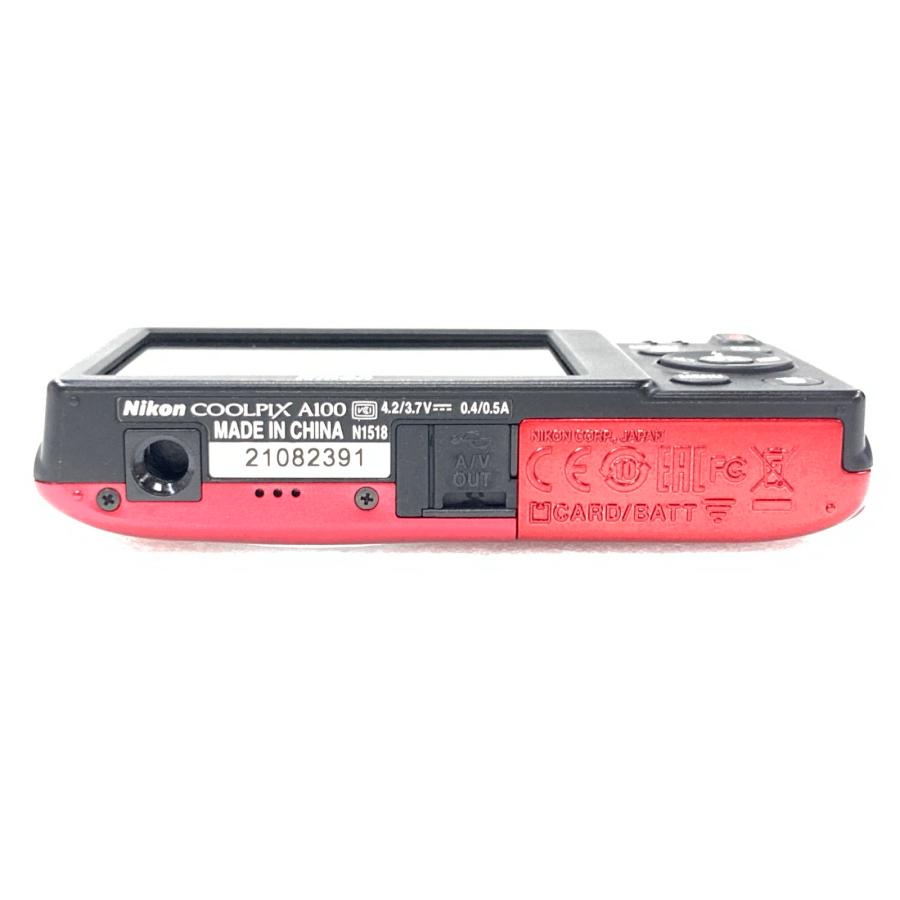 COOLPIX A 中古 コンパクトデジタルカメラ Nikon A100 レッド 2005万