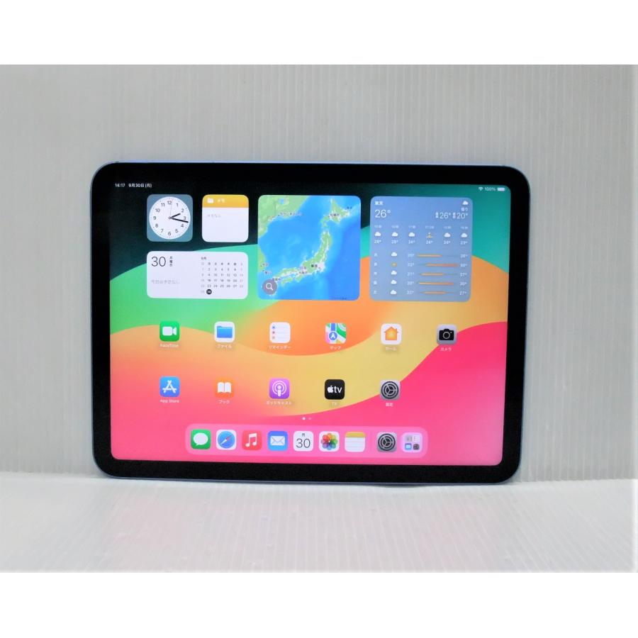 中古 Apple iPad 第10世代 Wi-Fi + Cellular 256GB ブルー MQ6U3J/A 
