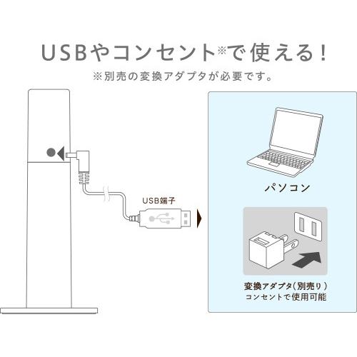 中古未使用品 USB接続超音波加湿器 グリーンハウス スティック型USB加湿器 Stick Humidifier GH-UMSSE-YL｜akiba-yushop｜03