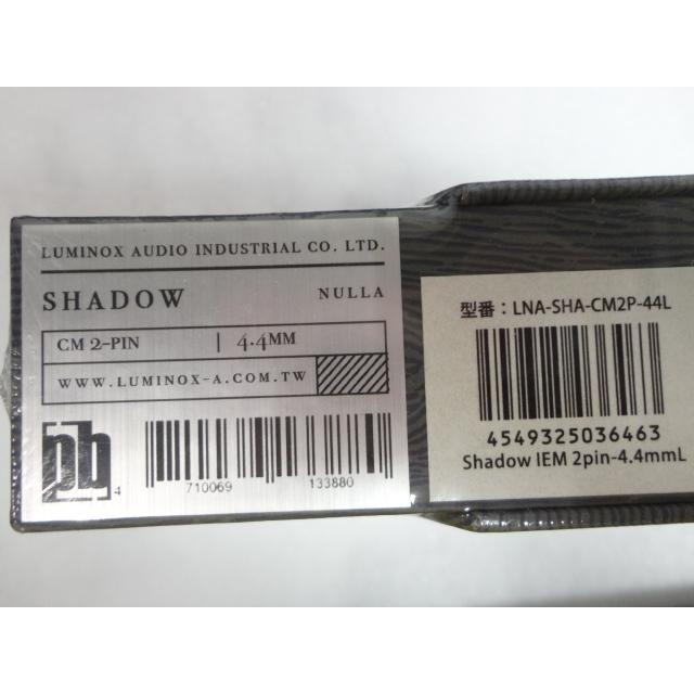 海外直送 未使用品 イヤホン用リケーブル Luminox Audio ルミノクスオーディオ Shadow IEM 2pin-4.4mmL LNA-SHA-CM2P-44L