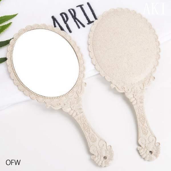 早割クーポン 手鏡ミラーおしゃれメイクアップハンドミラー可愛いヘアブラシおしゃれコスメミラーアンティークミラー新作夏新作 M便1 1 新品