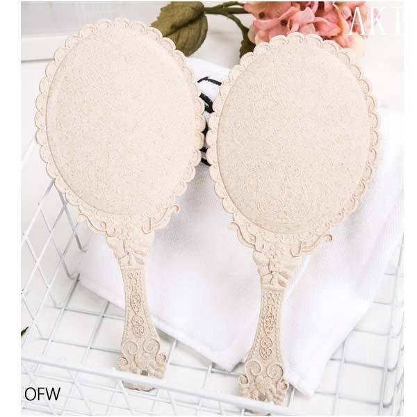 手鏡ミラーおしゃれメイクアップハンドミラー可愛いヘアブラシおしゃれコスメミラーアンティークミラー新作夏新作 M便1 ストア 1