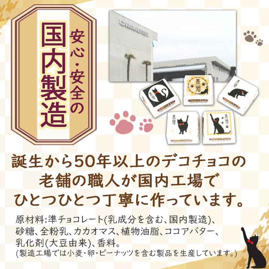 猫 お菓子 黒猫チョコ 5個入り×2個セット DECOチョコ チョコレート