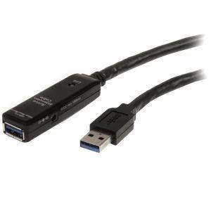 スターテック ZU201LW USB 3.0 アクティブ延長ケーブル 10m オス メス USB 3.0 リピータケーブル