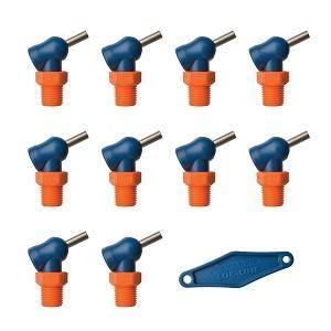 LOCK-LINE NL79094 1/4XR HPTノズル φ4.1x12.7mm ねじ付 x10個 ロック