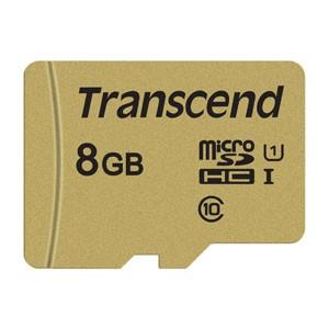 【メール便選択可】トランセンド マイクロSDHC 8GB TS8GUSD500S Class10 UHS-I MLC microSD｜akibaoo