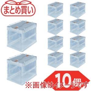 トラスコ TR-C20B-TM-10P まとめ買い オリコン 薄型折りたたみコンテナ 20L ロックフタ付 透明 10個 メーカー直送 代引不可 北海道沖縄離島不可