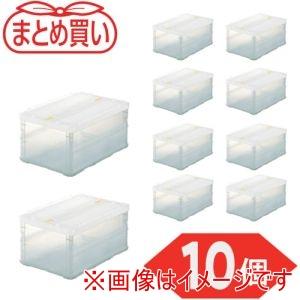トラスコ TSK-C40B-TM-10P まとめ買い オリコン 薄型折りたたみコンテナスケルコン 40Lロックフタ付 10個 メーカー直送 代引不可 北海道沖縄離島不可