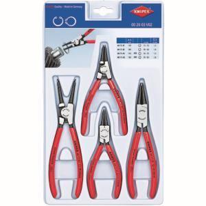 KNIPEX 002003V02 4本組 スナップリングプライヤー クニペックスツールズ