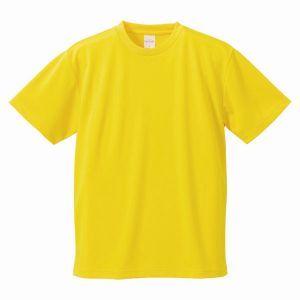 【メール便選択可】ユナイテッドアスレ 4.1oz ドライ Tシャツ カナリアイエロー XLサイズ 190 590001C CAB｜akibaoo