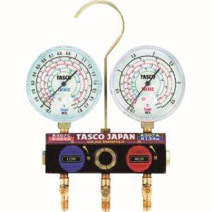 イチネンタスコ TA124WH-1 ボールバルブ式ゲージマニホールド TASCO 