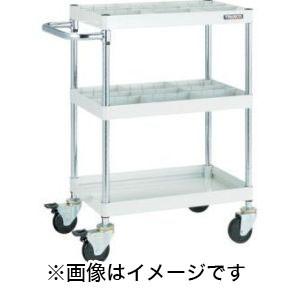 トラスコ FAW-963S2-YG ファルコンワゴン600X400 仕切板付 ゴム車輪 YG色 TRUSCO メーカー直送 代引不可