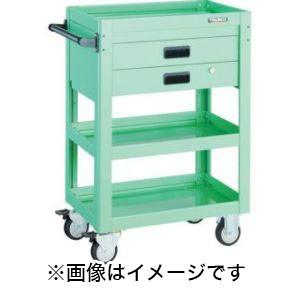 トラスコ DLWS-963XU-W ツールワゴン ドルフィン 600X400 2段引出 ウレタン W TRUSCO メーカー直送 代引不可