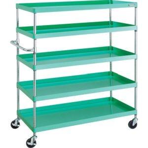 トラスコ PEW-15125-YG フェニックスワゴン 1200X600XH1500 5段 YG色