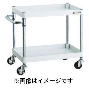 トラスコ PEW-672-G75-W フェニックスワゴン 750X500 2段 Φ75ゴム車輪 W色 TRUSCO メーカー直送 代引不可