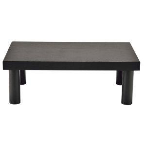 EBM 木製 システム ディスプレイスタンド ハイタイプ ダークブラウン 江部松商事