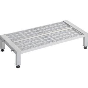 トラスコ TFSGH0945AL 高床式アルミ製ステップ グレーチング仕様 900X450XH190〜220 TRUSCO メーカー直送 代引不可 北海道沖縄離島不可