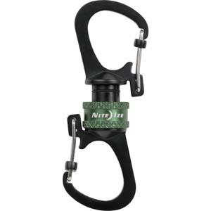 【メール便選択可】Nitelze NI59156 360°マグネットスライドロックカラビナー オリーブ MSBL-08-R7 の商品画像