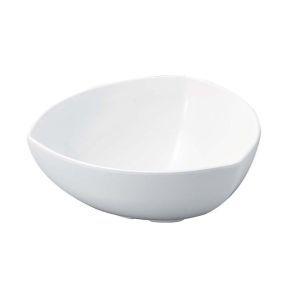 若泉漆器 ニューホワイト 三角胴張深鉢 33cm
