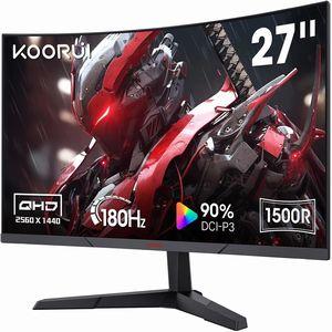 KOORUI 27E6QCA 27インチ 2560×1440 180Hz 1ms モニター : あきばおー