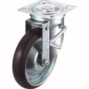 ワコー ASHG-200-RBDS エアーキャスター 自在車ストッパー付 200mm ゴム車