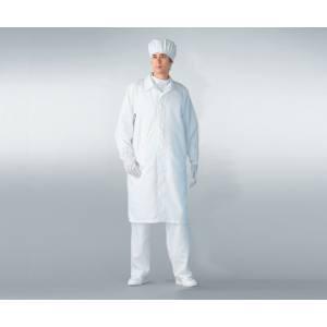 アズワン 6-7533-17 無塵衣AS206C 男女兼用コート ホワイト 5L
