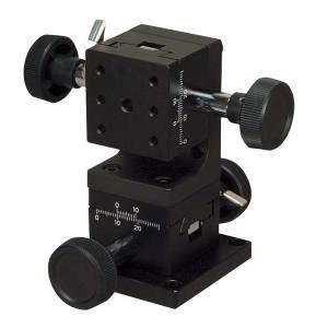 中央精機 LM-412W DT X Z軸ステージ 40×40 両ハンドル メーカー直送 代引不可 北海道沖縄離島不可