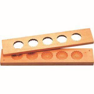 TKG 手彫物相型 五ツ取り サクラ材 菊 BBT30 遠藤商事