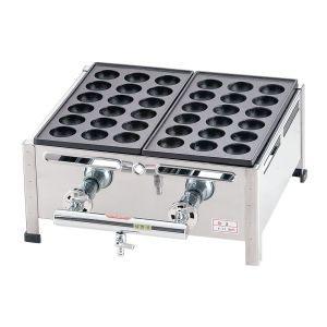 TKG 関西式たこ焼器 18穴 3枚掛 LPガス 遠藤商事