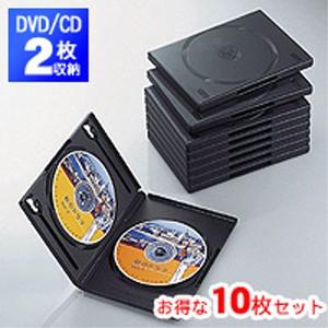 エレコム CCD-DVD06BK DVDトールケース 両面収納 10枚パック ブラック｜akibaoo