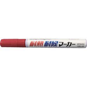 【メール便選択可】オキツモ TMK-35 耐熱耐候マーカー レッド（Yahoo!・あきばおー ヤフーショップ）