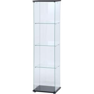 ガラスコレクションケース（クリア）４段 ＴＭＧ－Ｇ１30❗ 不二貿易（Fuji Boeki） ガラスコレクションケース クリア 4段 TMG
