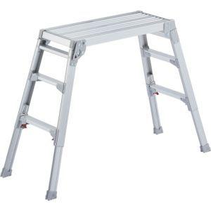 ハセガワ DRS-0780C アルミ製脚部伸縮式足場台 58〜80cm 17676 メーカー直送 代引不可 北海道沖縄離島不可
