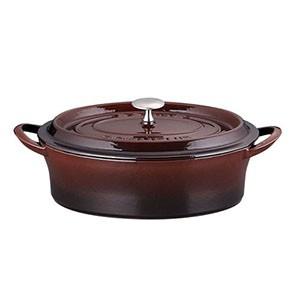 イシガキ産業 ボンボネール ココットオーバル 26cm ブラウン 両手鍋 3625