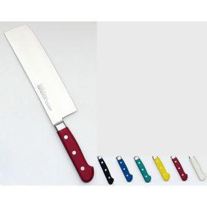 實光 堺實光 スタンダード 抗菌 プラ柄 菜切 両刃 18cm 青 56025