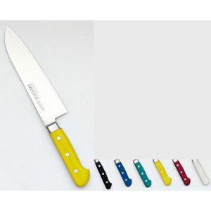 實光 堺實光 スタンダード 抗菌 プラ柄 三徳 両刃 18cm 白 56184