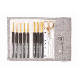 チューリップ エティモ クッショングリップ付き かぎ針セット プレミアムゴールド TEG-001 tulip の商品画像