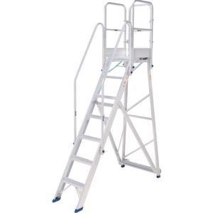 ピカ DWR-210A09H 折りたたみ式作業台DWR型 2.1m 手すり付き H 900mm メーカー直送 代引不可 北海道沖縄離島不可