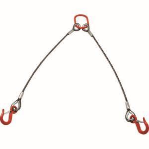 トラスコ TWEL-2P-9S1.5 2本吊りアルミロックスリング フック付き 9mmX1.5m TRUSCO メーカー直送 代引不可 沖縄 離島不可