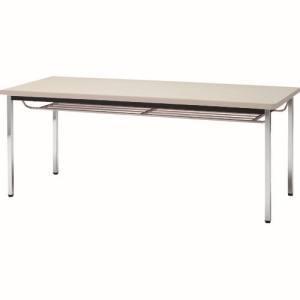 トラスコ TDST1860-NG 会議用テーブル 1800X600XH700 下棚付 丸脚 ニューグレー TRUSCO メーカー直送 代引不可 北海道 沖縄 離島不可