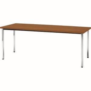 トラスコ TD1845-T 会議用テーブル 1800X450XH700 角脚 下棚無し チーク TRUSCO メーカー直送 代引不可 北海道 沖縄 離島不可