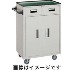 ツールワゴン 600×400×H880 引出・扉付 W NTS-503N-W メーカー直送 代引不可